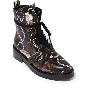 ALLSAINTS NWT Brown Leather Donita Combat Boots Ladies US 6